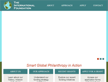 Tablet Screenshot of intlfoundation.org
